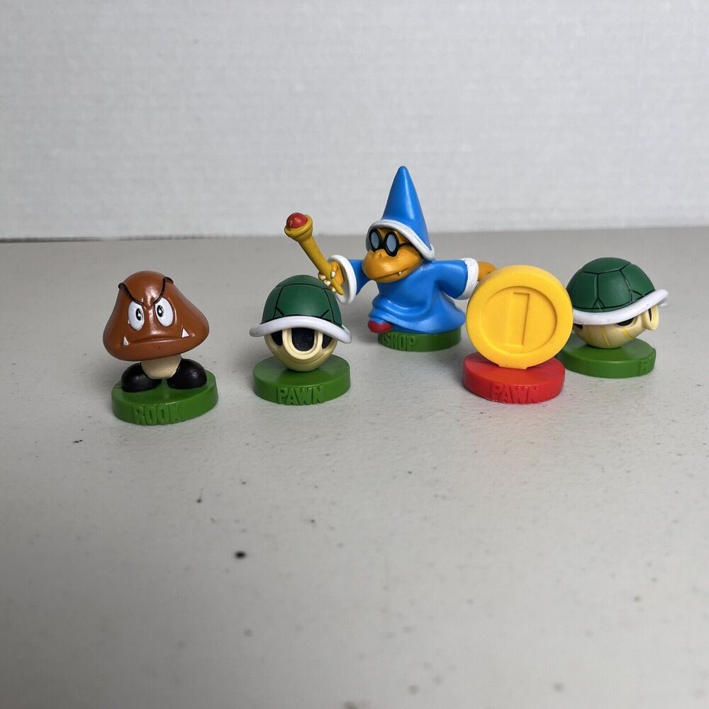 Nintendo Super Mario Bros Chess Set Replacement Piece Koopa Goomba Cake Toppers - Picture 8 of 14